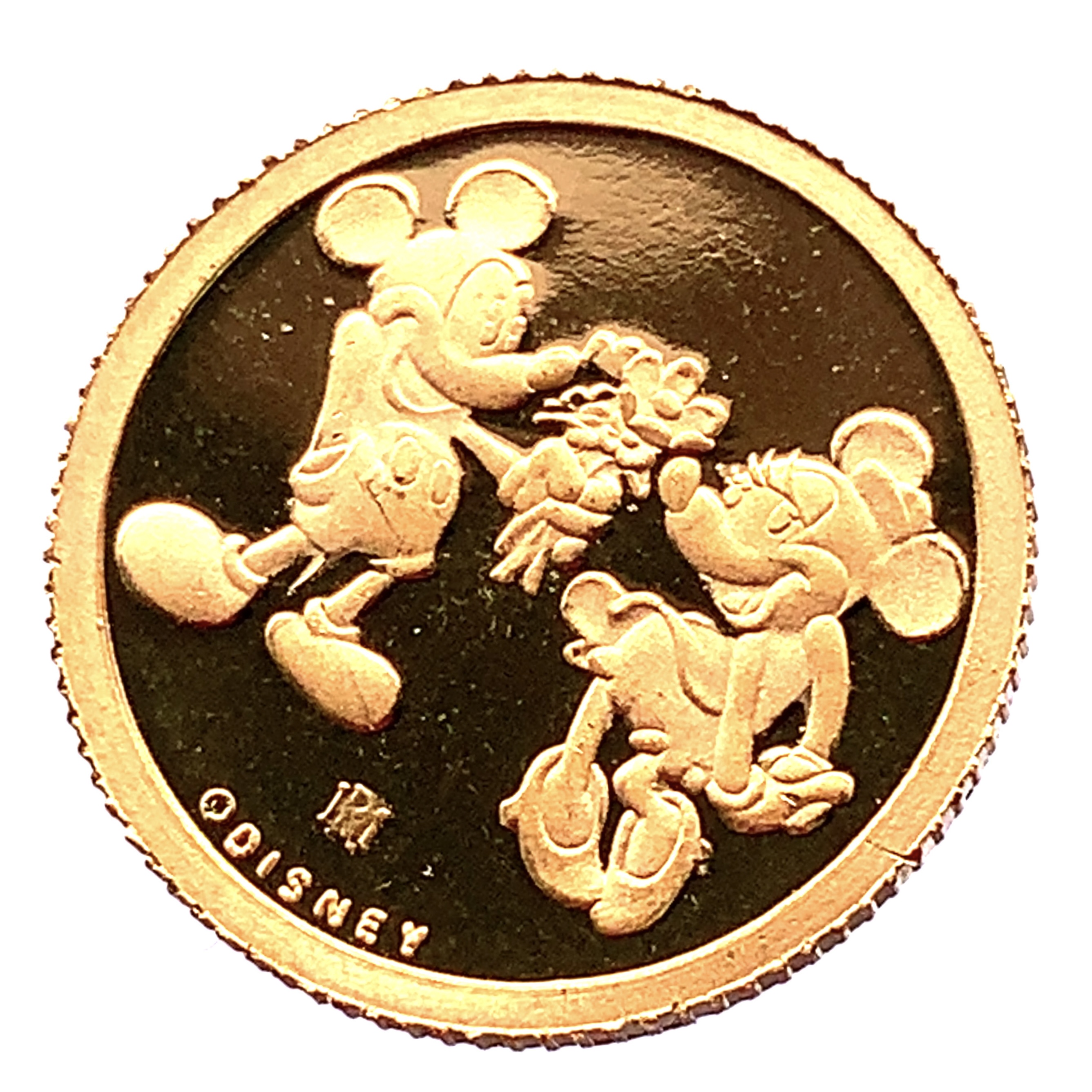 純金 金貨 ミッキー 金貨 ディズニー 24金 3.12g 1/10オンス コイン