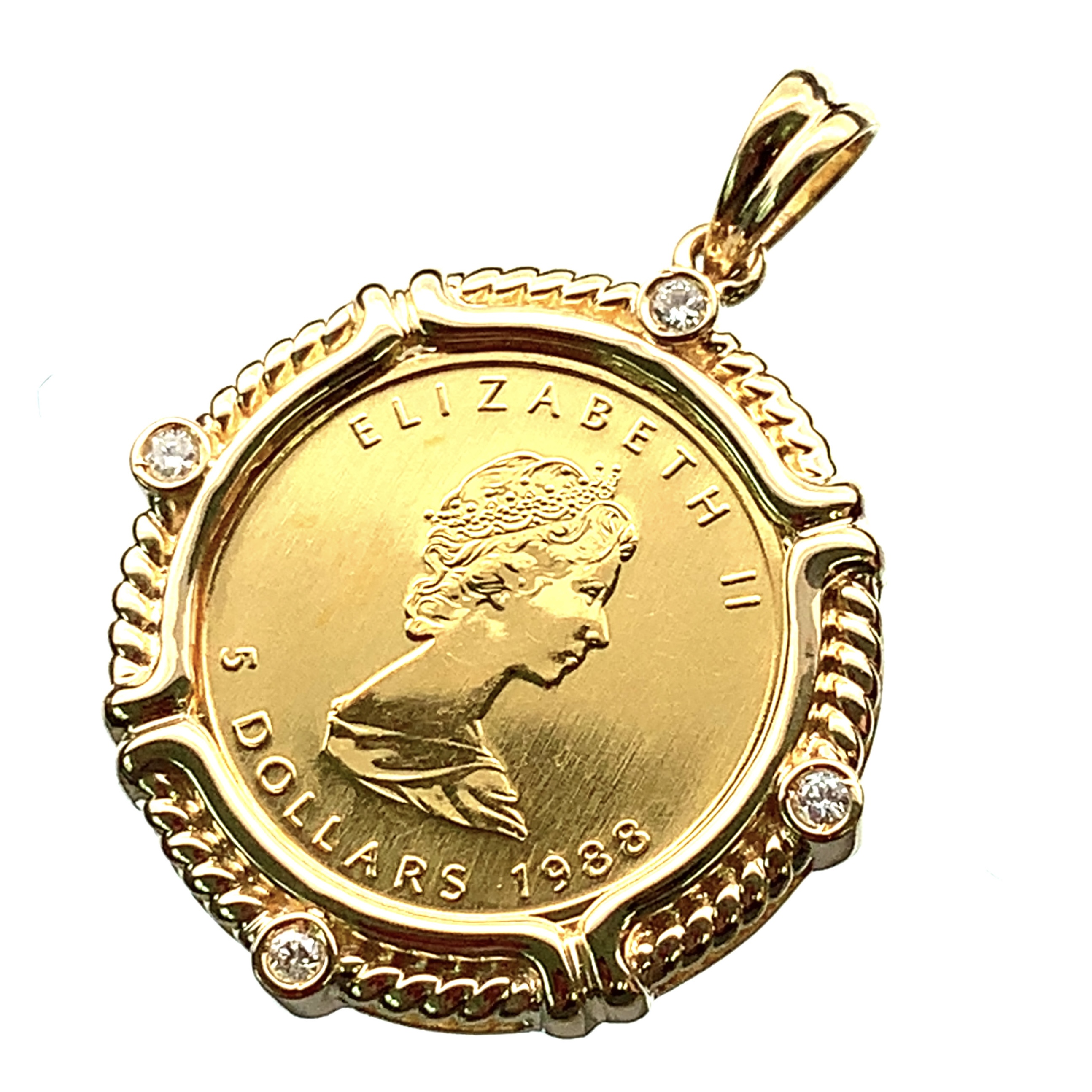 楽天市場】カナダ メイプル金貨 エリザベス二世 1988年 K18/24 純金