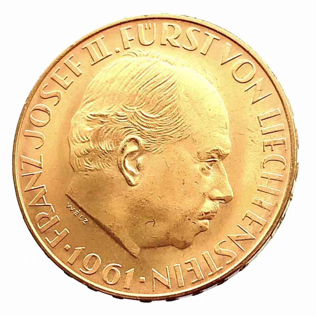 リヒテンシュタイン金貨 21.6金  1961年 5.6g イエローゴールド コイン GOLD コレクション 美品