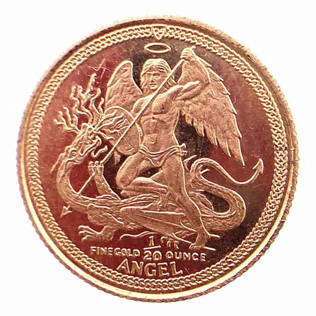 天使金貨 エンジェル マン島 1991年 1.7g 22金 イエローゴールド コレクション Gold 美品