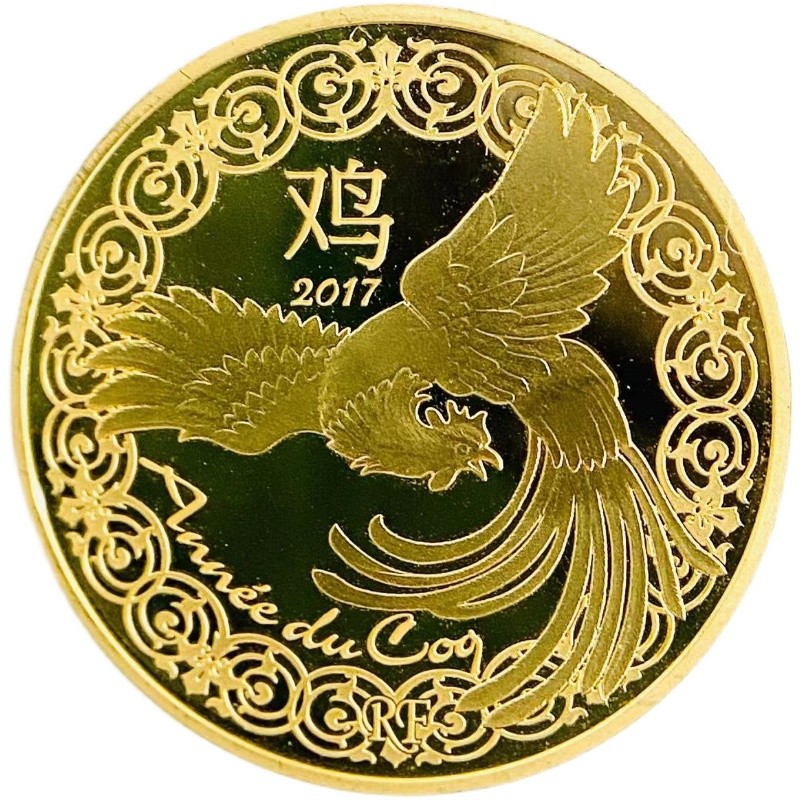マーケット フランス 50ユーロ金貨 鶏 ジャン ド ラ フォンテーヌ 17年 8 4g 22金 イエローゴールド コイン Gold コレクション 美品 Fucoa Cl