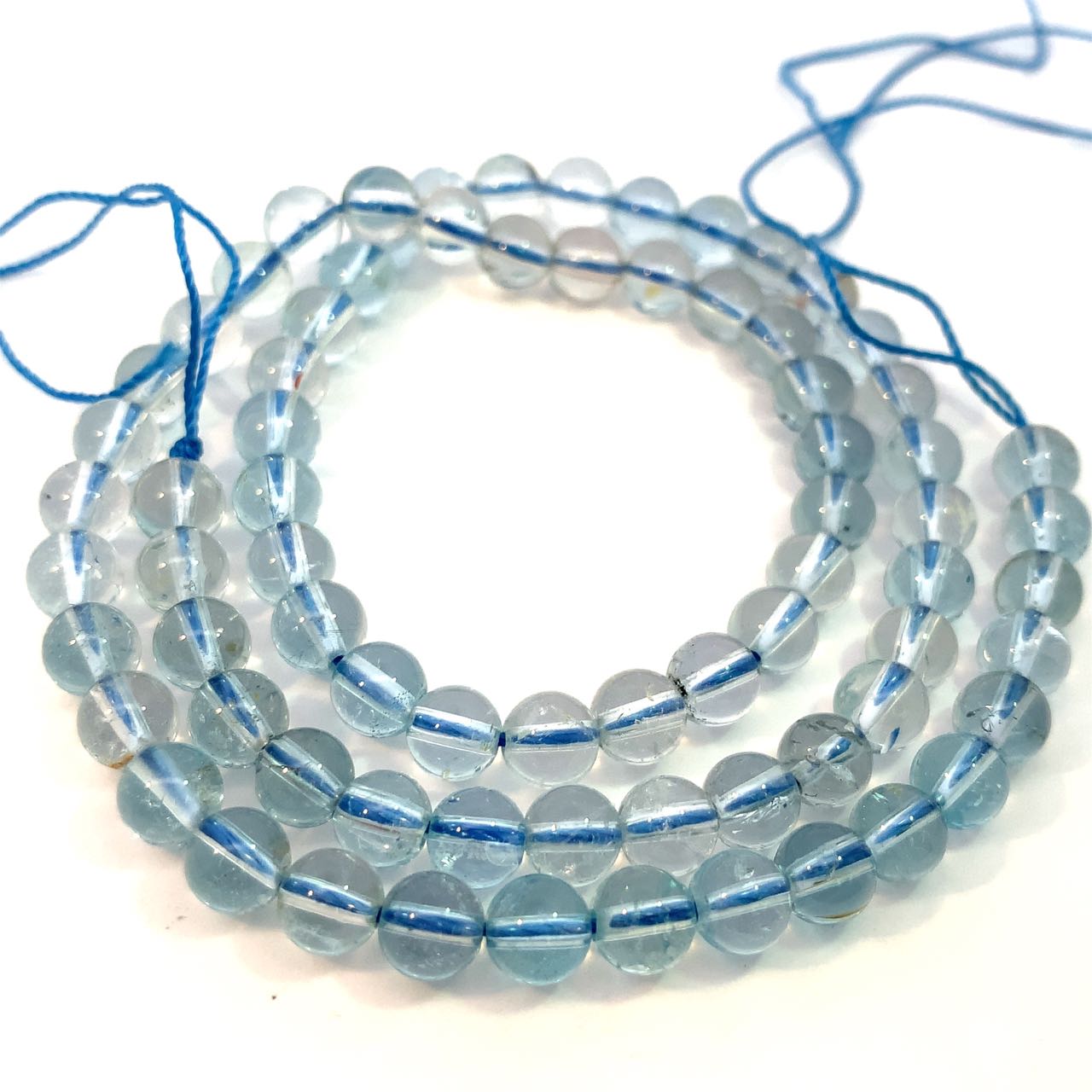 トパーズ 6mm ネックレス 40cm
