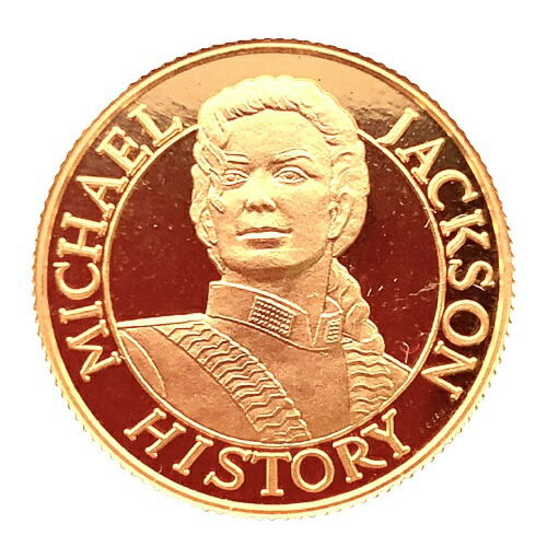 マイケルジャクソン 記念金貨 1997年 2.5g  K24 純金 イエローゴールド コレクション Gold