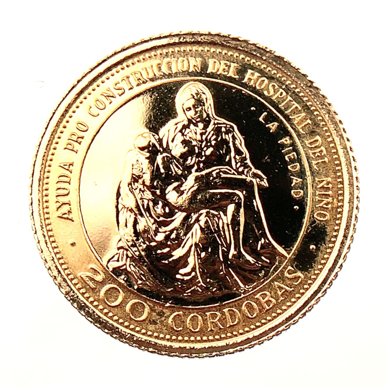 ニカラグア  200コルドバ金貨 1975年 1975年 2g  K21.6  イエローゴールド コレクション Gold