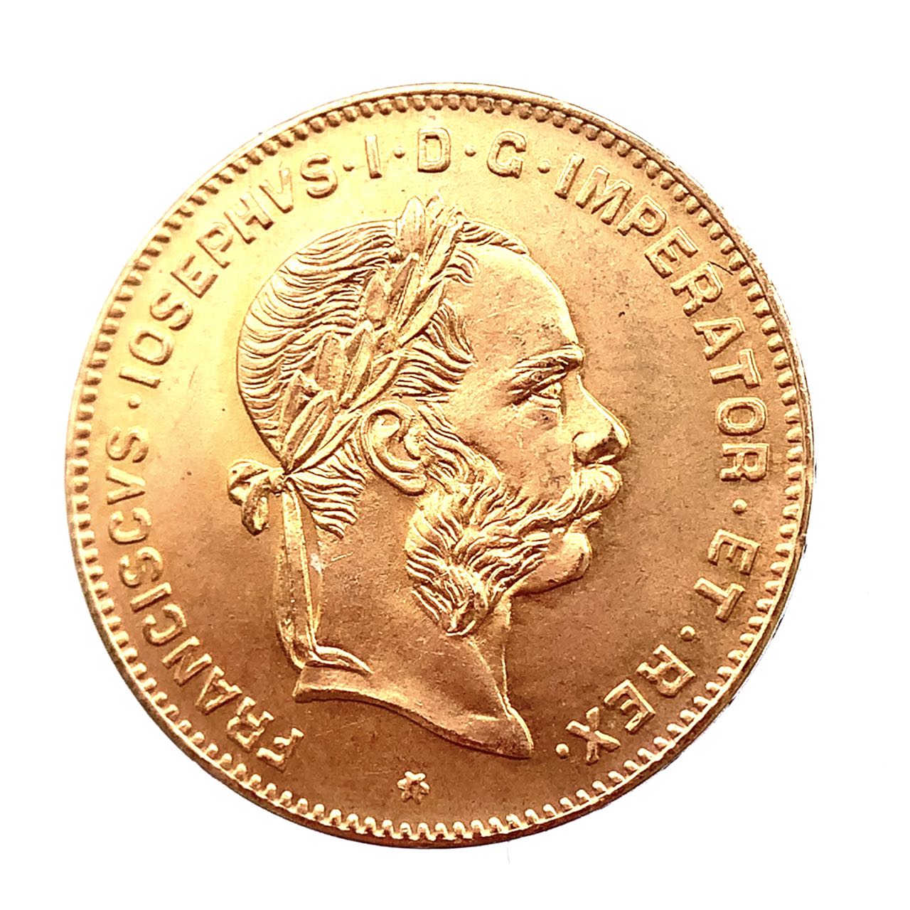 オーストリア 4フローリン・10フラン金貨 フランツ ヨーゼフ  21.6金 1892年 3.2g  コイン イエローゴールド コレクション Gold 美品