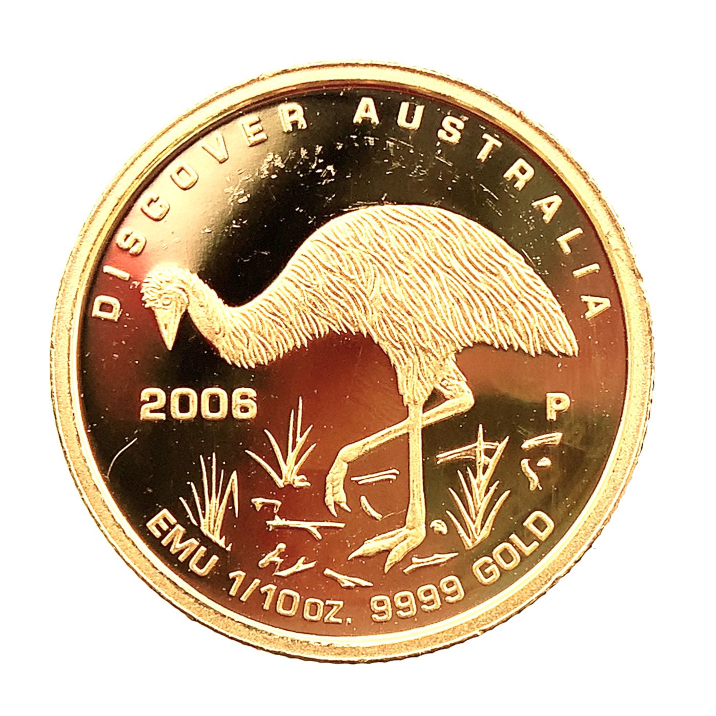 ディスカバー オーストラリア金貨 イエローゴールド 2006年 3.1g 1/10オンス 純金コイン 24金 コレクション Gold