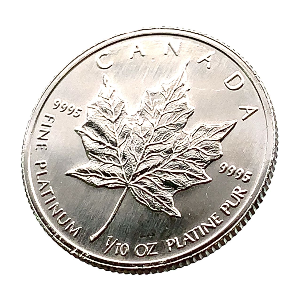 メイプルリーフ プラチナ貨 1992年 3.1g 1/10オンス PT999 エリザベス女王 カナダ王室造幣局  コイン コレクション
