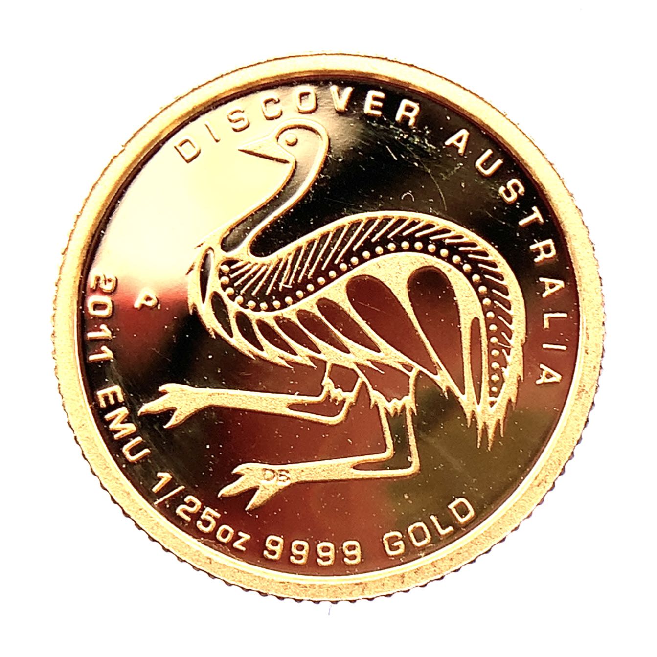 ディスカバー金貨 オーストラリア イエローゴールド 2011年 1.2g 1/25オンス 純金コイン 24金 コレクション Gold