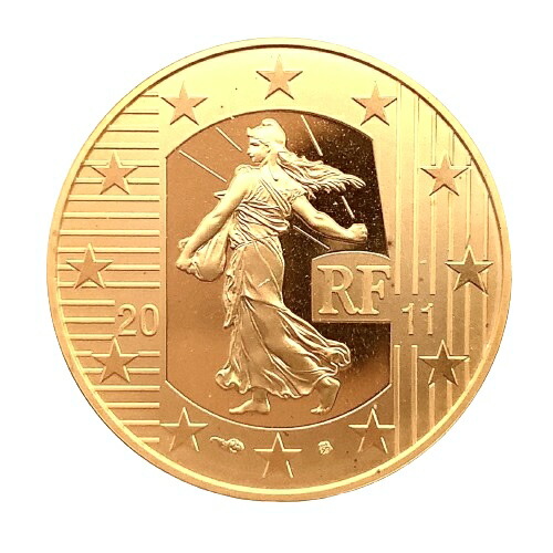 フランス 50ユーロ金貨 金位920 2011年 8.45g イエローゴールド コイン GOLD コレクション 美品