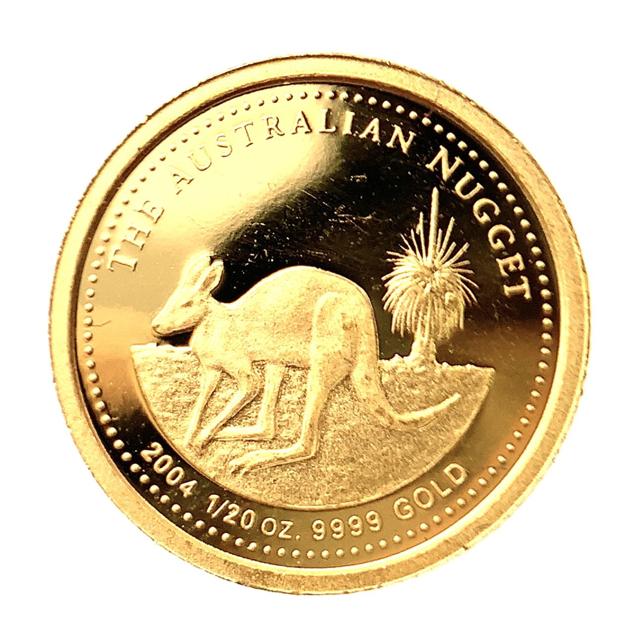 カンガルー ナゲット金貨 オーストラリア イエローゴールド  2004年 1.5g 1/20オンス 純金コイン 24金 コレクション Gold