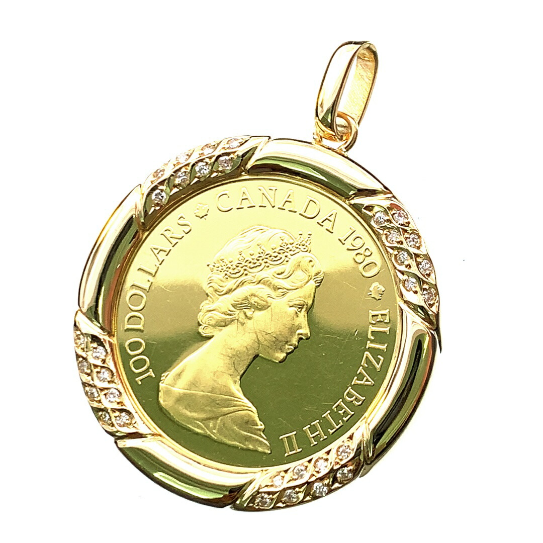 楽天市場】カナダ 1/2OZ エリザベス2世 1990年 20ドル 金貨