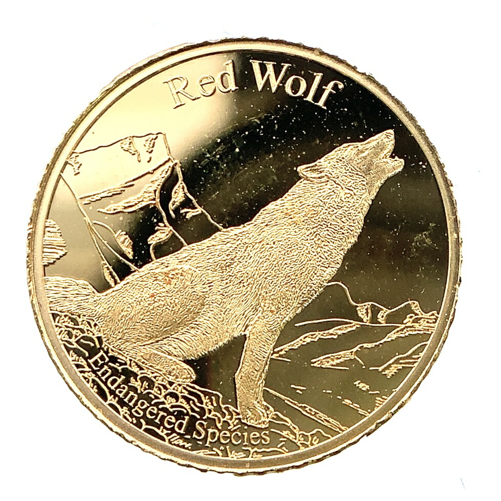 レッドウルフ ＆ コンドル 金貨 1/25オンス 1.2g K24 イエローゴールド コイン GOLD コレクション