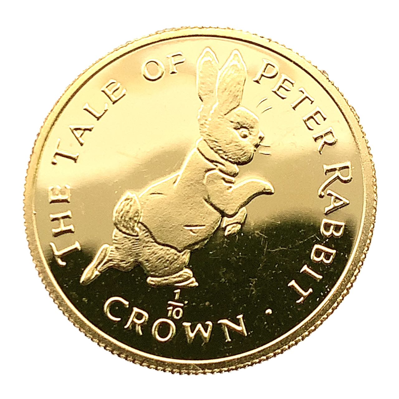 ピーターラビット金貨 ジブラルタル エリザベス女王 1/10オンス 1995年 3.1g 24金 純金 イエローゴールド コレクション Gold 美品