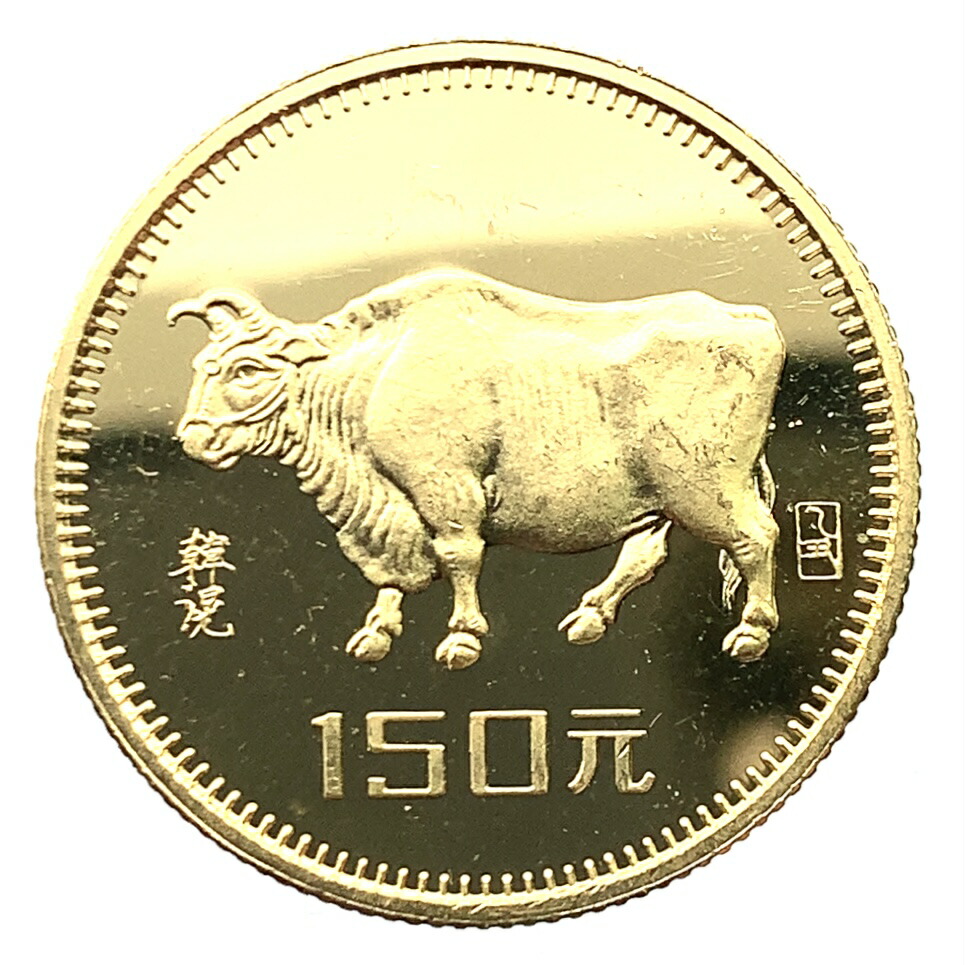 牛 金貨 中国 1985年 8.1g ゴールド 22金 コレクション