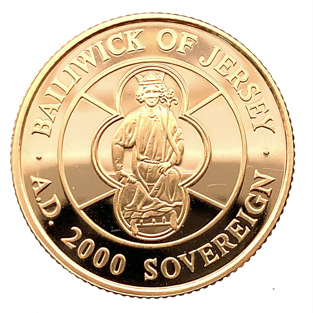エリザベス女王2世 金貨 ジャージー島 2000年 7.9g ゴールド 22金 イギリス コレクション｜39宝飾販売店