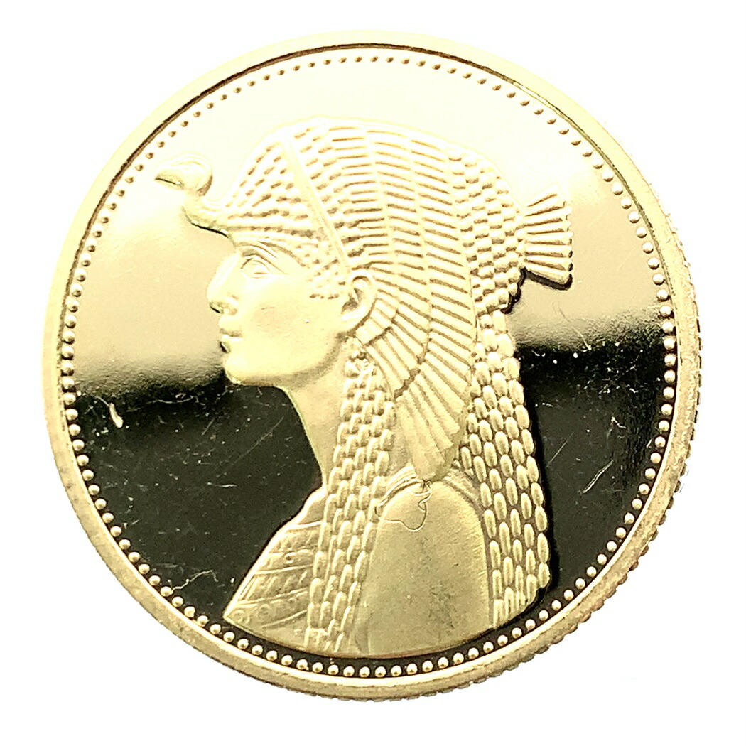 クレオパトラ金貨?エジプト 50ポンド 1993年 21.6金 8.5g イエローゴールド コレクション アンティークコイン Gold