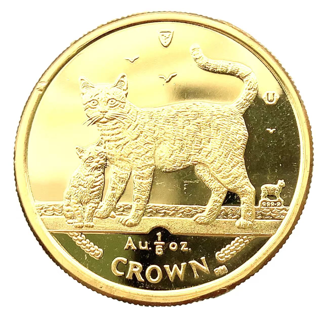 楽天市場】マン島金貨 エリザベス女王 猫 1/5オンス 2000年 6.2g
