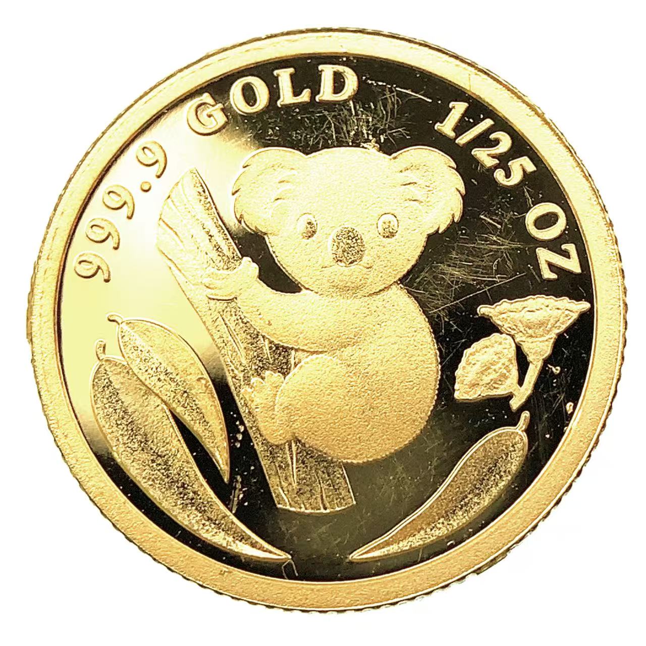 コアラ金貨 クック諸島 エリザベス女王 2015年 24金 純金 1.2g 1/25オンス コイン イエローゴールド コレクション Gold