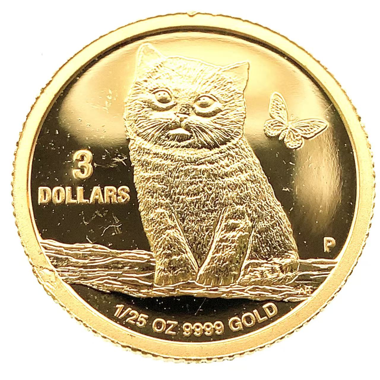 （18k)エリザベス　　猫　1995年 楽天市場】マン島金貨 エリザベス女王 猫 1/25オンス 1995年 1.2