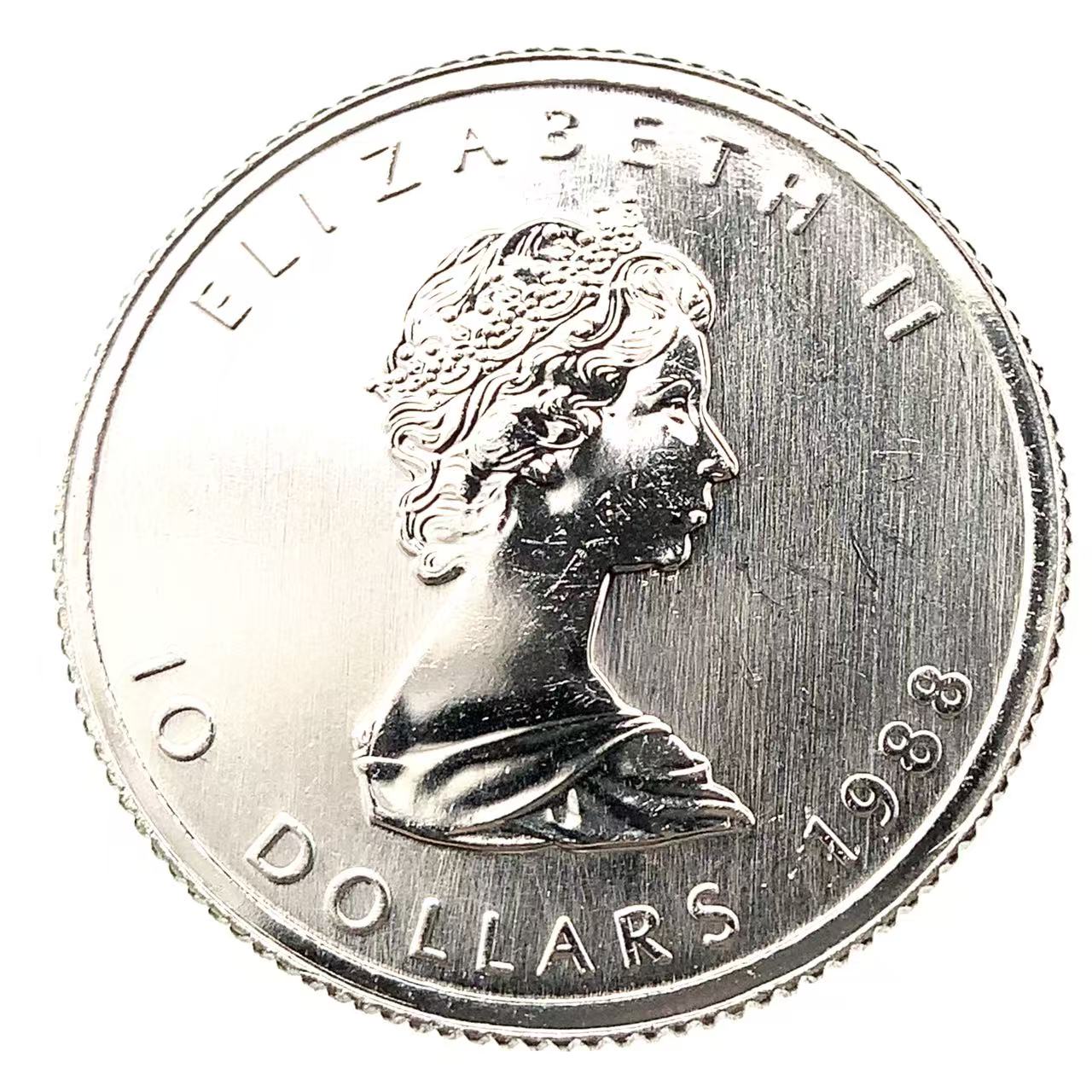 旧エリザベス女王デザインのメイプルリーフ銀貨入りブリスタパック２点 旧エリザベス女王デザインのメイプルリーフ銀貨入りブリスタ