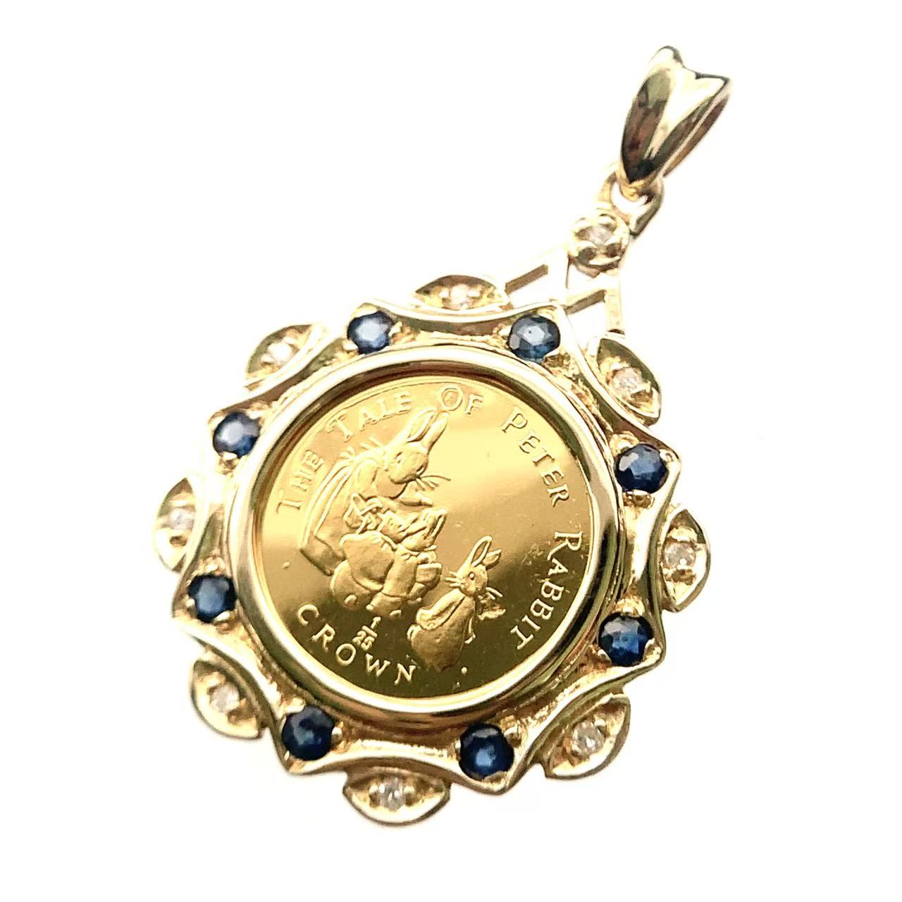 楽天市場】☆11/24 ピーターラビット コイン ペンダントトップ