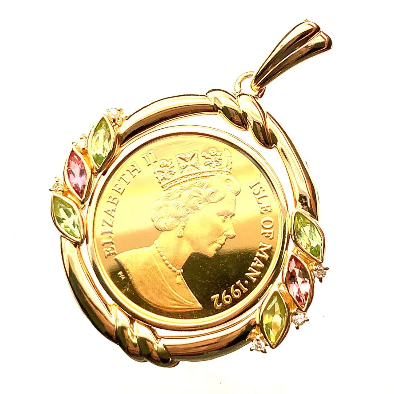 【miri】マン島キャットコイン 金貨 1/5  1988年 83356