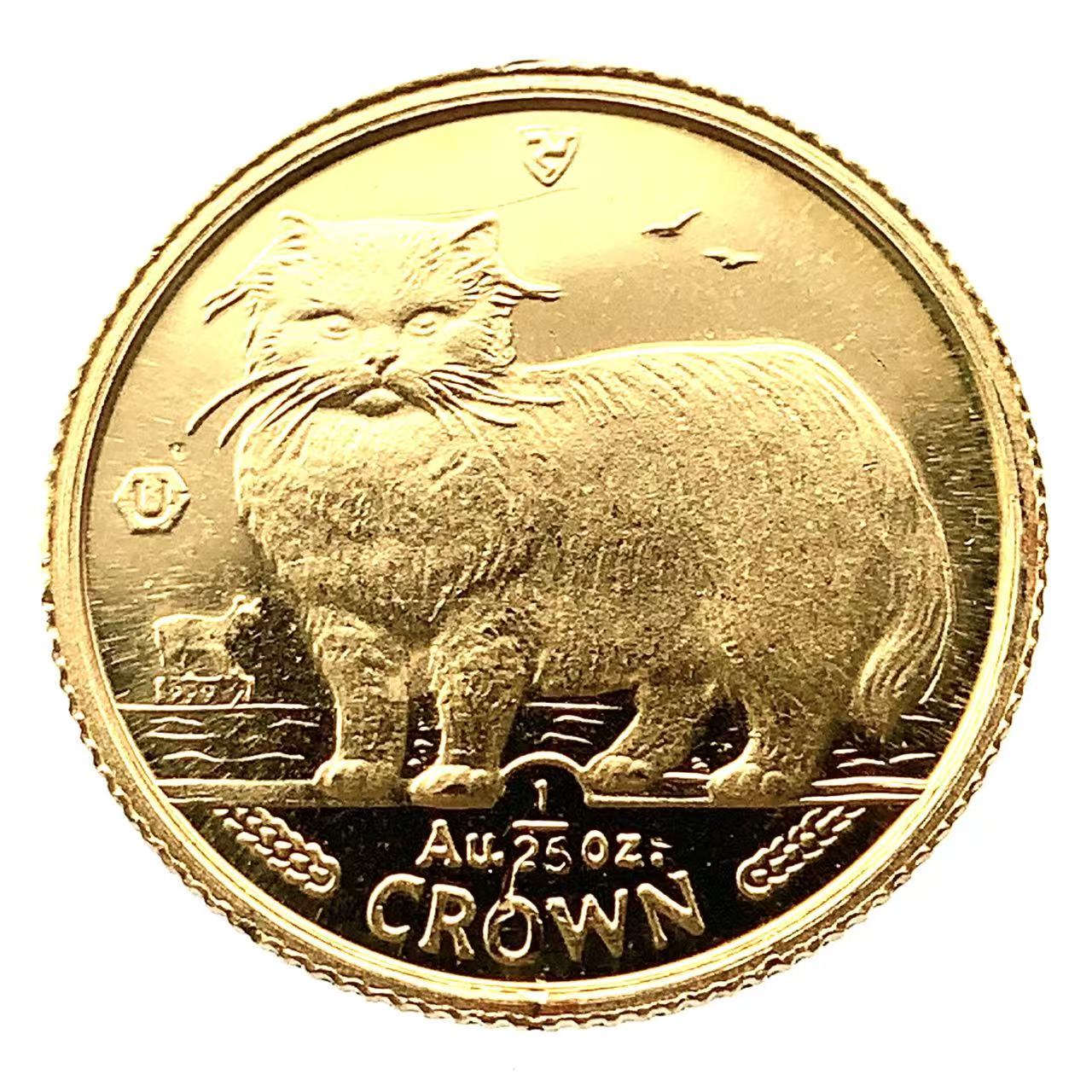 マン島キャットセット1/25 24k/18k 1989 1990 セット マン島キャットコインセット1/25 24k/18k 1989 1990 セット K24