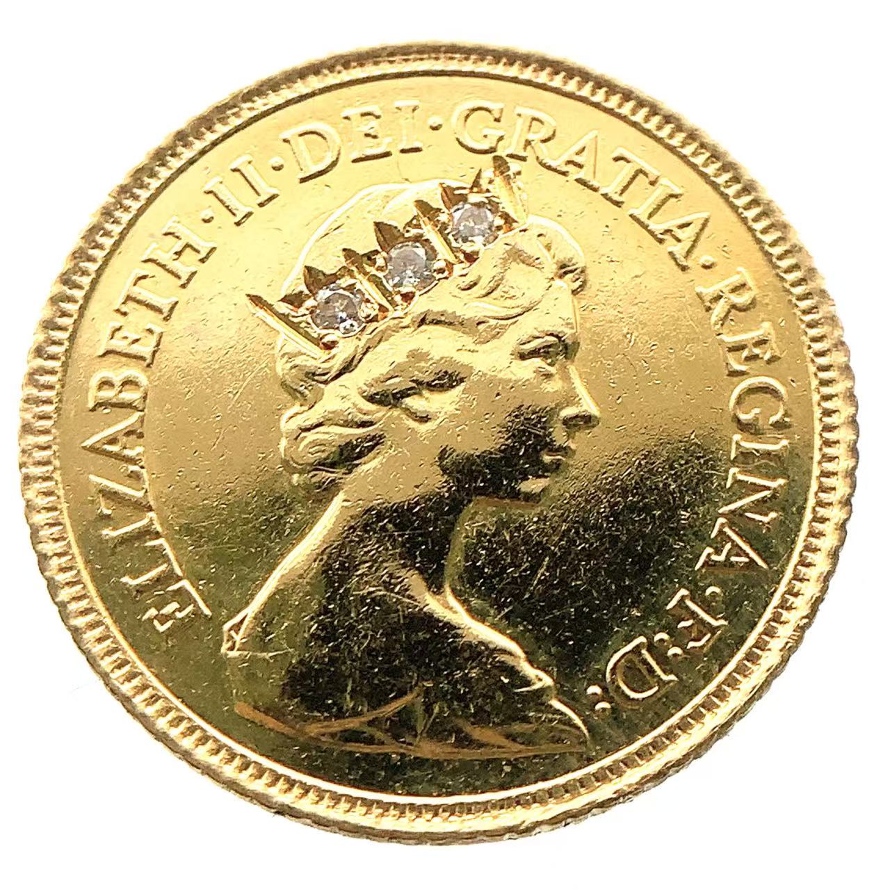 ソブリン金貨 聖ジョージ竜退治 エリザベス2世 金貨 イギリス 1982年 22金 3.9g GOLD コレクション 美品｜39宝飾販売店