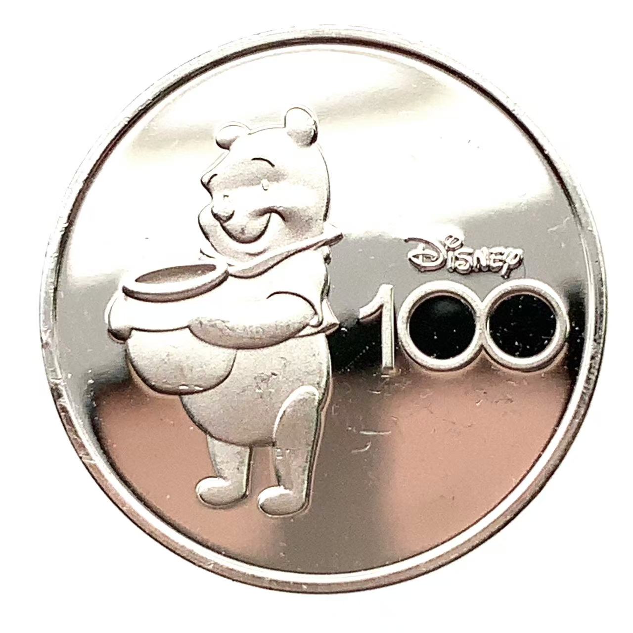 ディズニー くまのプーさん プラチナ貨 3.1g PT999 コイン コレクション画像