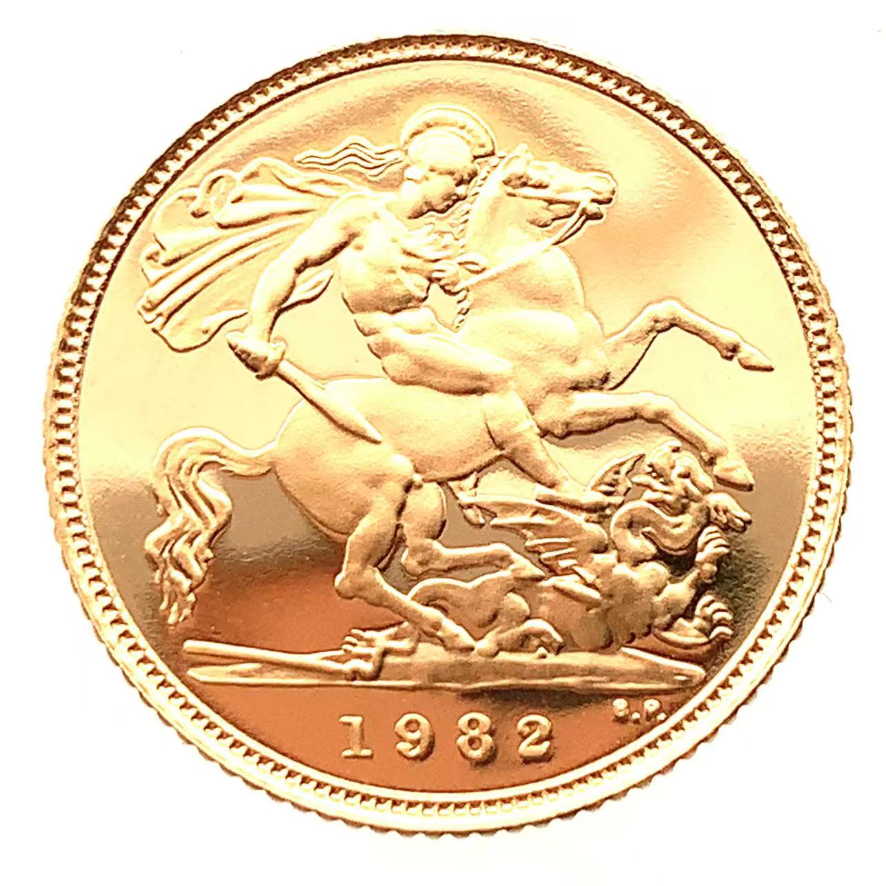 楽天市場】【限定2500枚】特年 1982年 英国 5 ソブリン 金貨 プルーフ