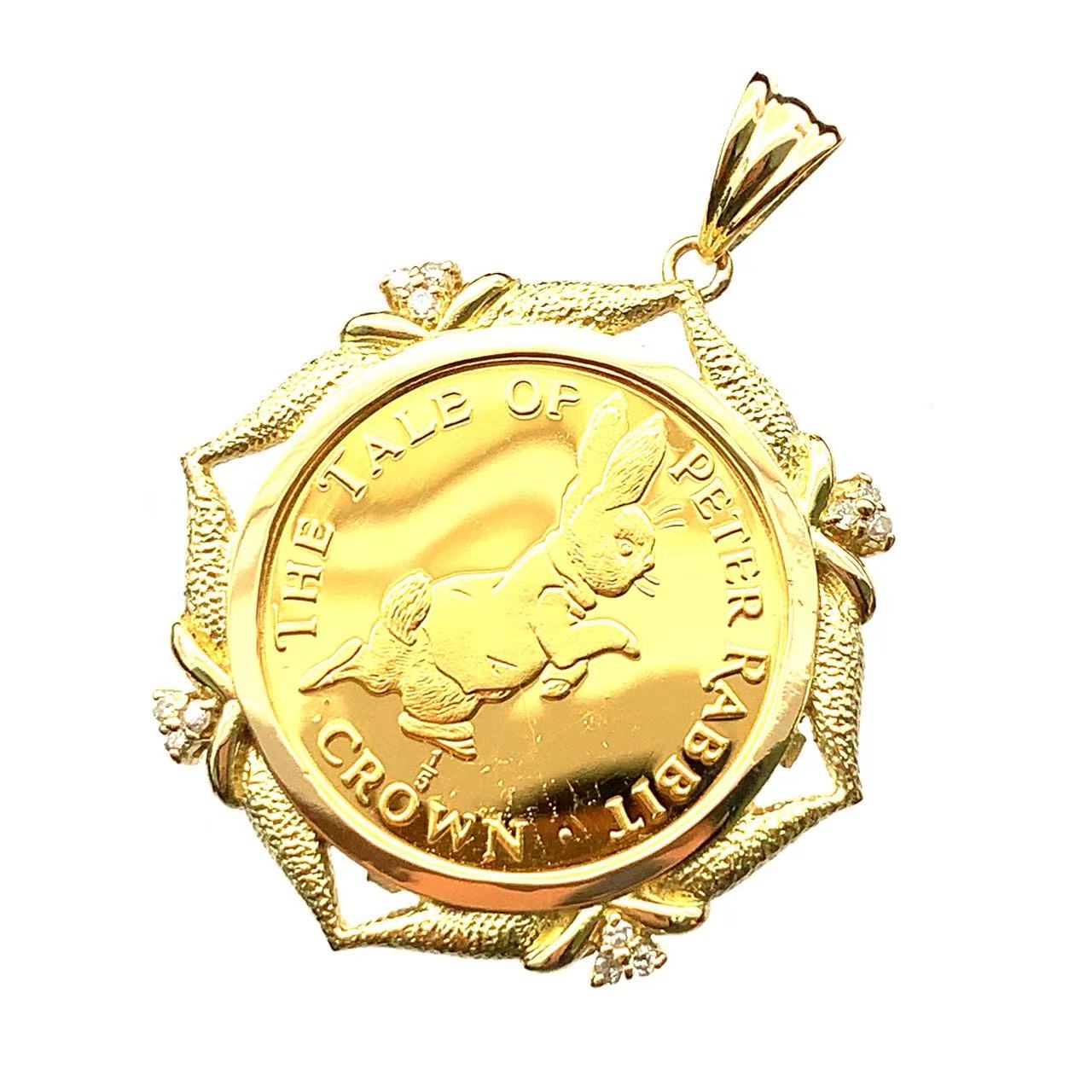 楽天市場】o【ピーターラビットコイントップ】K24 枠K18 ピーター