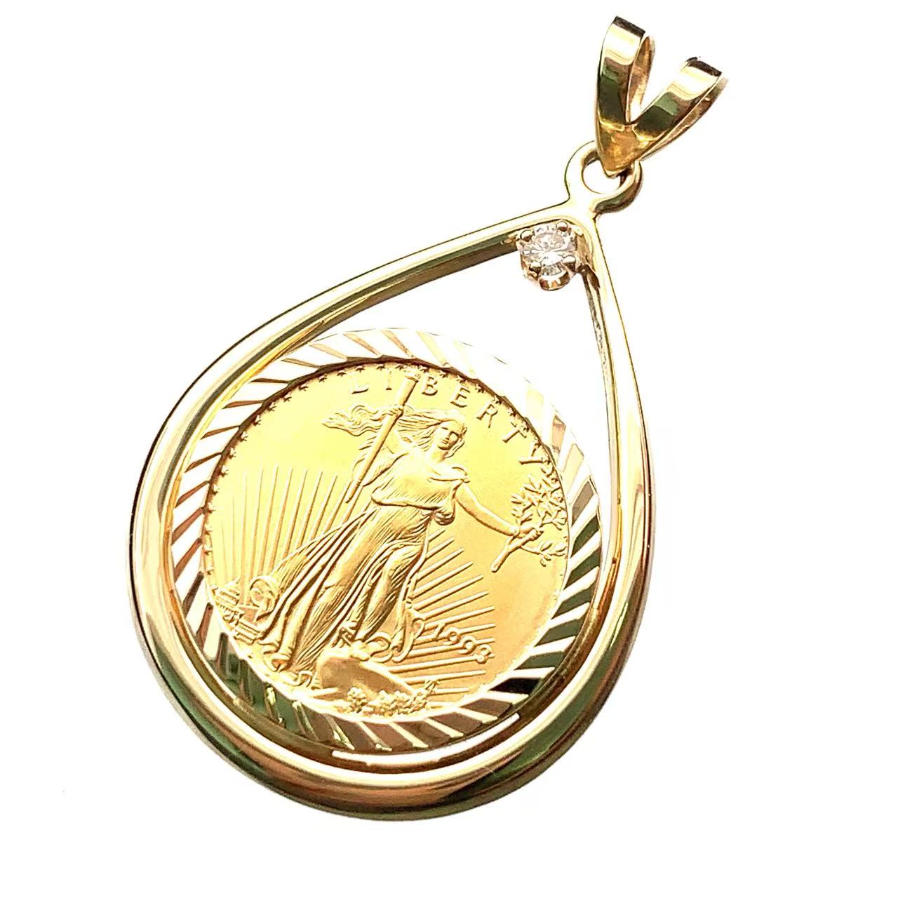 ニッシー様専用 22金リバティコインネックレストップ 18金 リバティコイントップ | 芦屋