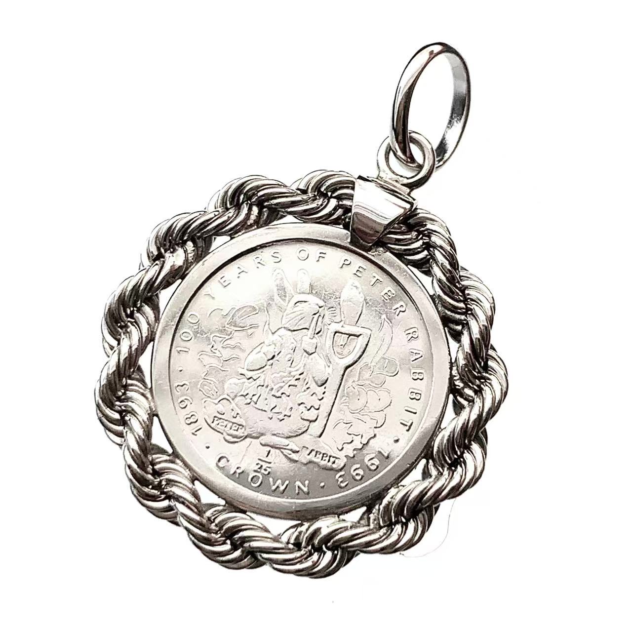 【新品•未使用】ピーターラビット 純プラチナ　ペンダント 楽天市場】☆11/24 ピーターラビット コイン ペンダントトップ 純