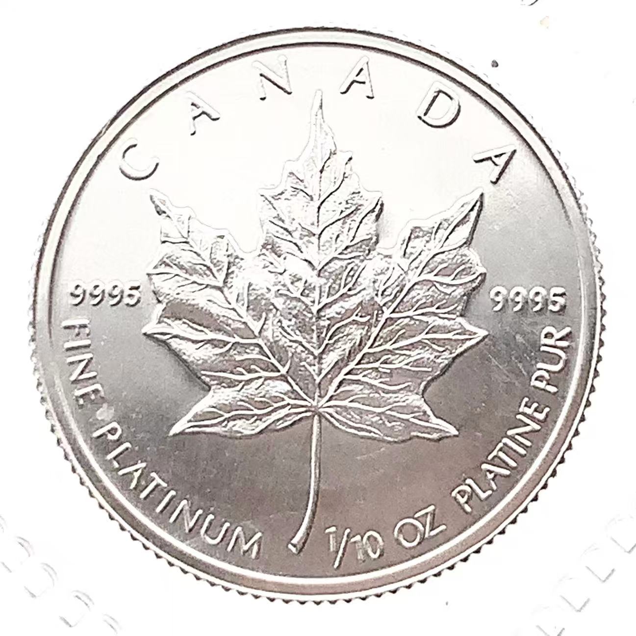 メイプルリーフ プラチナ貨 1988年 3.1g 1/10オンス PT999 エリザベス女王 カナダ王室造幣局 コイン コレクション