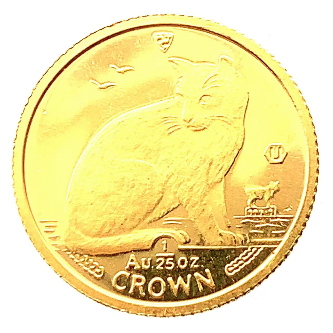 楽天市場】K24 マン島 キャット 金貨 コイン 1/25オンス 1.24g 1989年