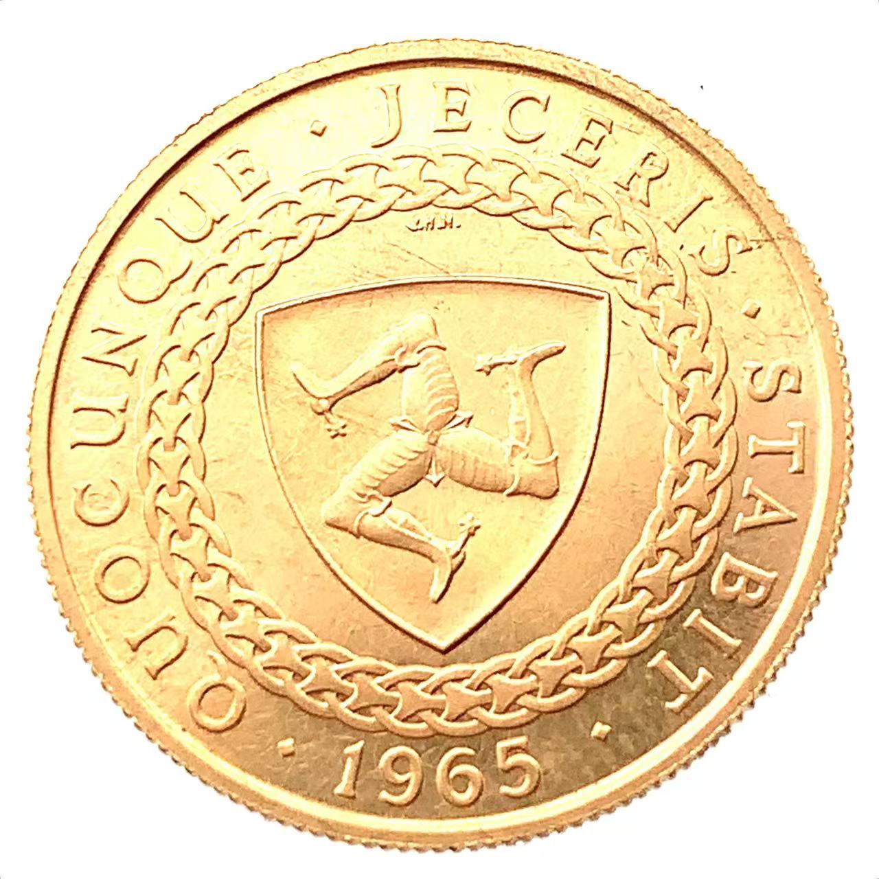 美品 マン島金貨 1965年 3.9g K22 ゴールド コレクション Gold