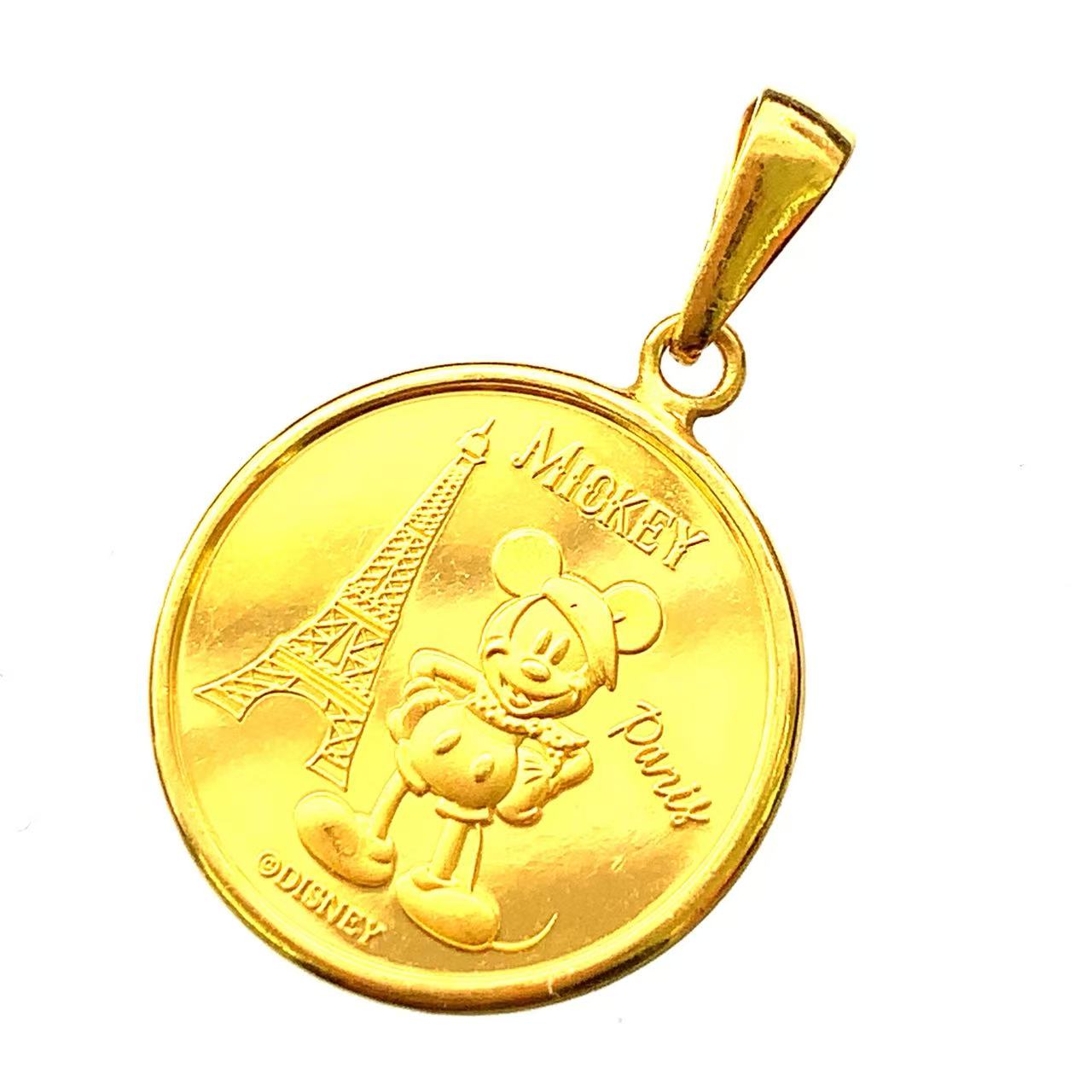 ディズニー ミッキー 金貨 ２g 純金999 1/20オンス ペンダントトップ コレクション