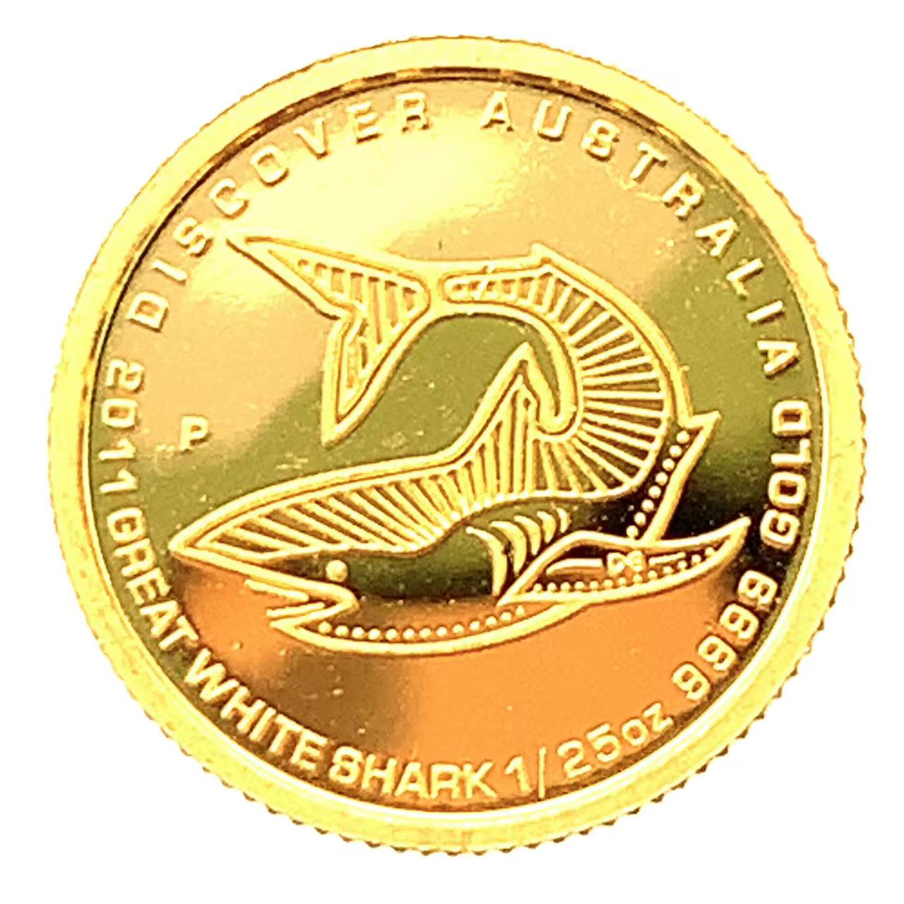 ディスカバー オーストラリア金貨 5ドル 2011年 1.2g 1/25オンス 純金コイン 24金 コレクション Gold
