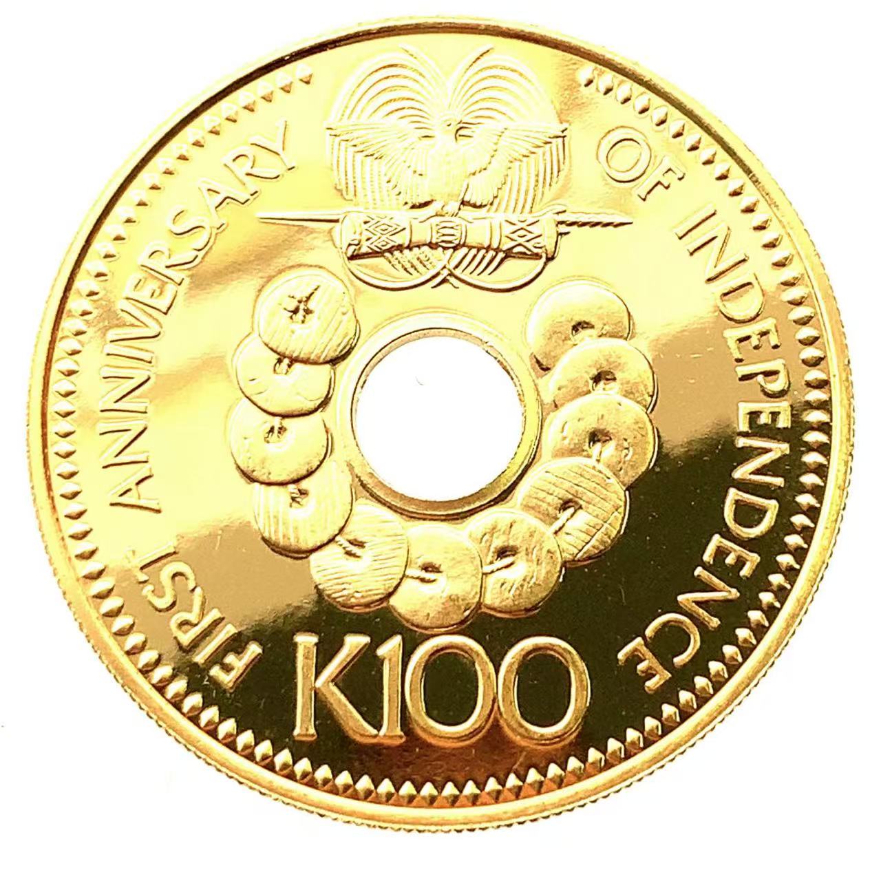 パプアニューギニア 100キナ金貨 1976年 9.79g K21.6 コイン GOLD コレクション