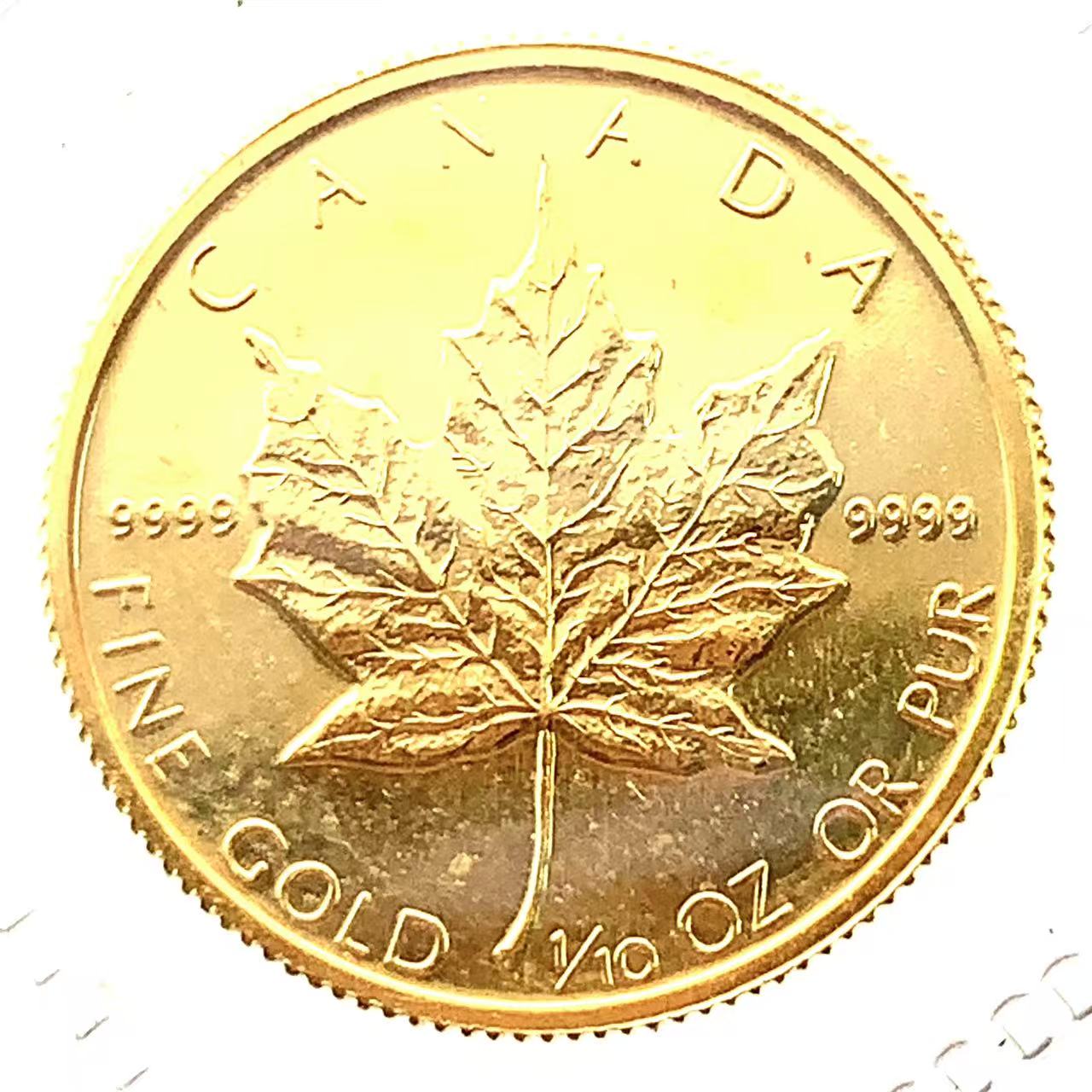 美品 メイプルリーフ 1982年 3.1g 1/10オンス メイプル金貨 エリザベス女王 純金 24金 カナダ王室造幣局 コレクション Gold 86,900円