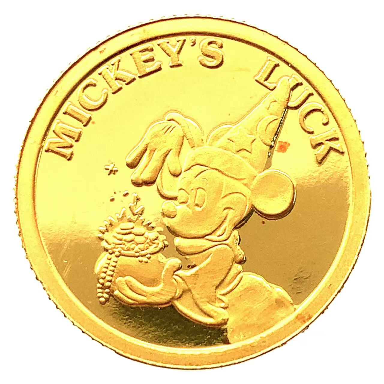 Disney ディズニー金貨 ミッキー 24金 純金 7.7g コイン ゴールド コレクション Gold