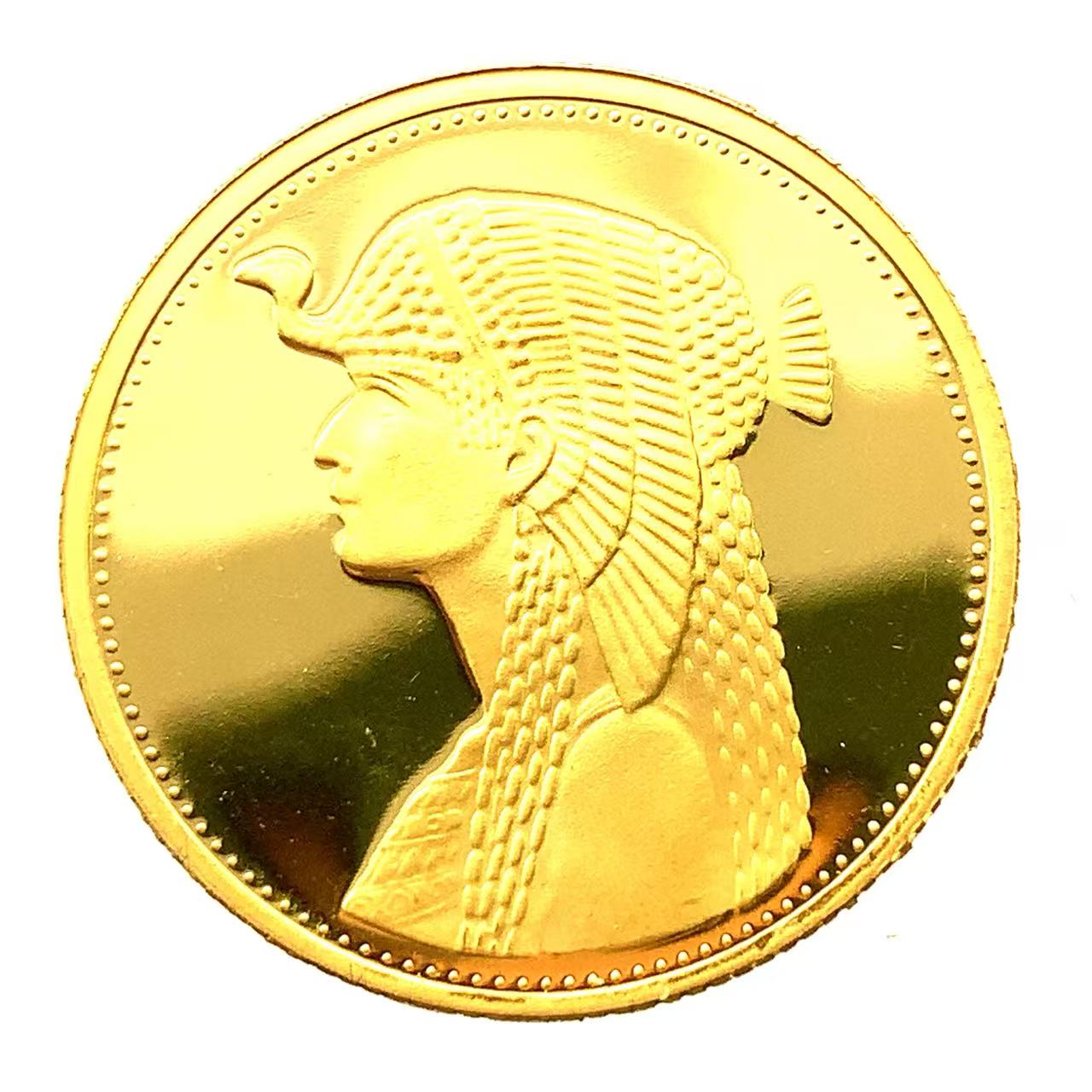 クレオパトラ金貨?エジプト 50ポンド 1993年 21.6金 8.5g コレクション アンティークコイン Gold