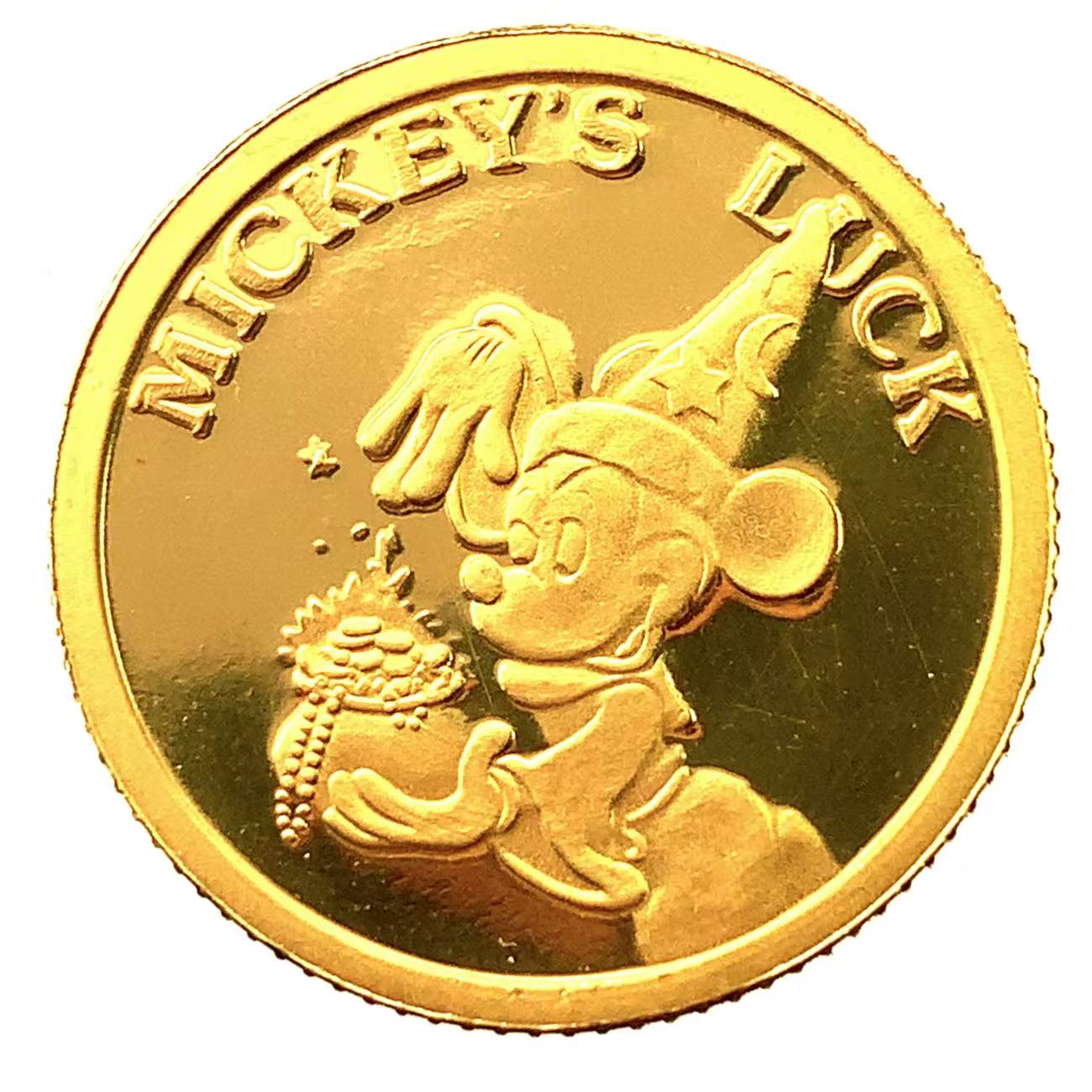Disney ディズニー金貨 ミッキー 24金 純金 7.7g コイン ゴールド コレクション Gold