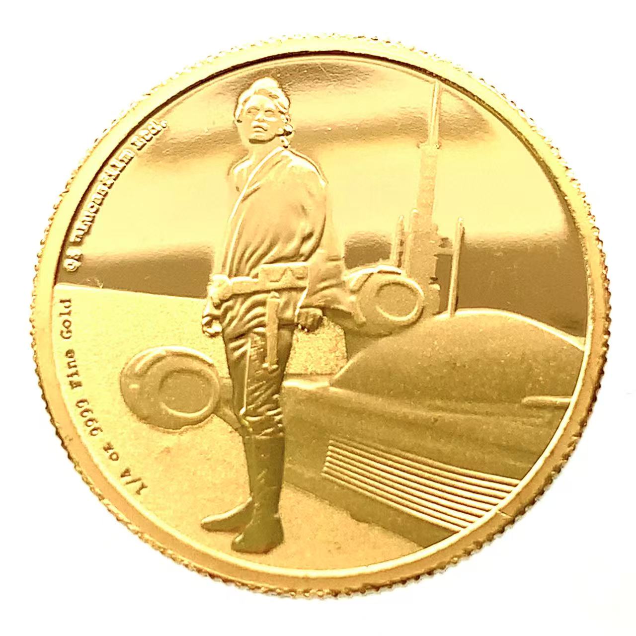 ニウエ 金貨 純金 2017年 25ドル スター・ウォーズ ルーク・スカイウォーカー 7.7g コイン 1/4オンス GOLD コレクション
