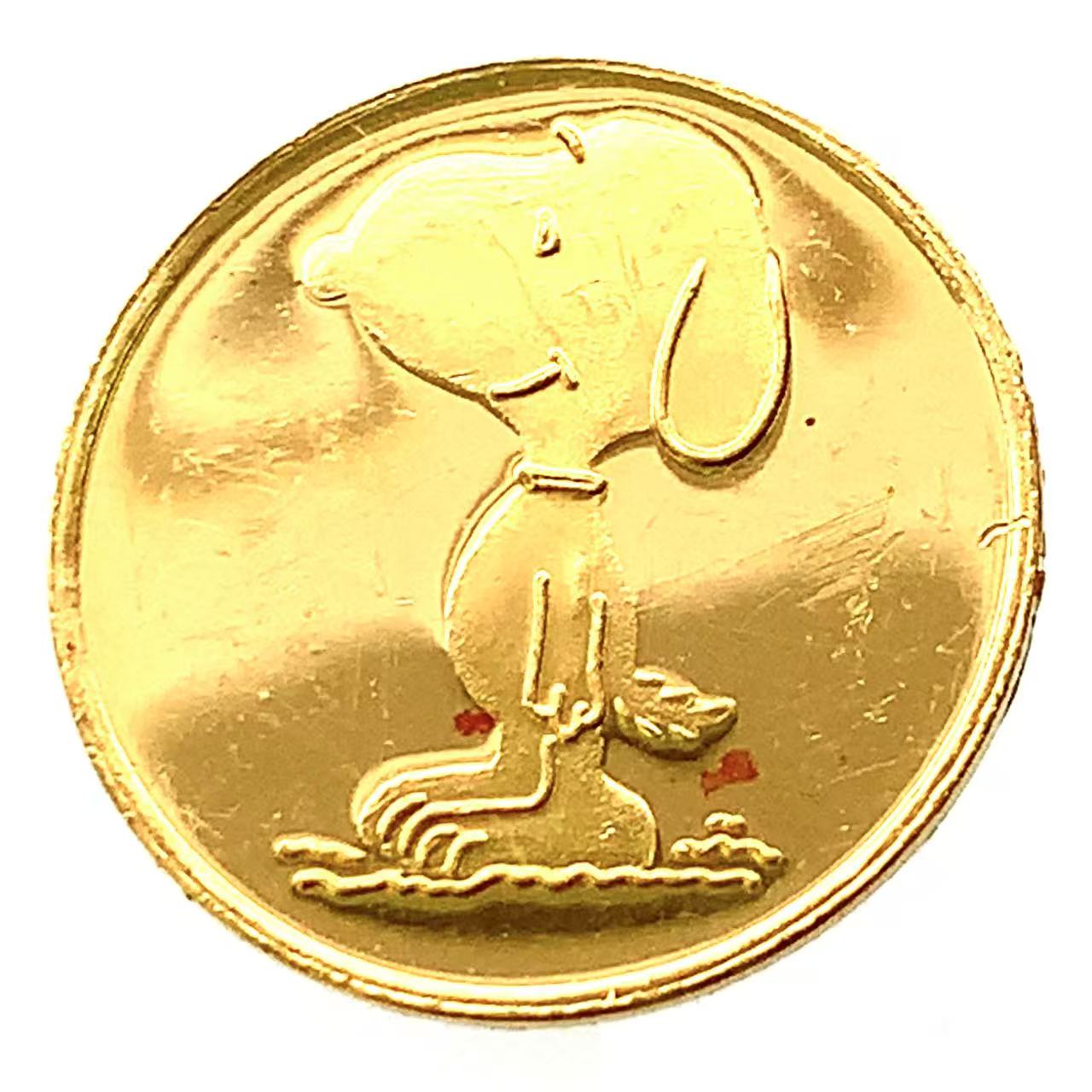 スヌーピー金貨 1.2g 24金 純金 イエローゴールド コレクション Gold|39宝飾販売店
