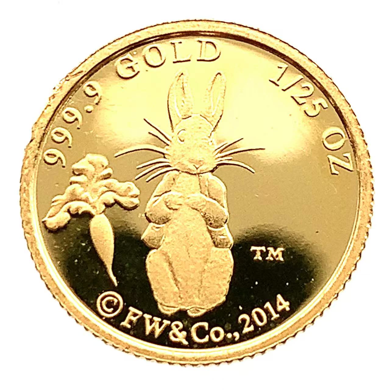 美品 ピーターラビット金貨 2014年 1/25オンス 1.2g 24金 純金 ゴールド コレクション Gold｜39宝飾販売店