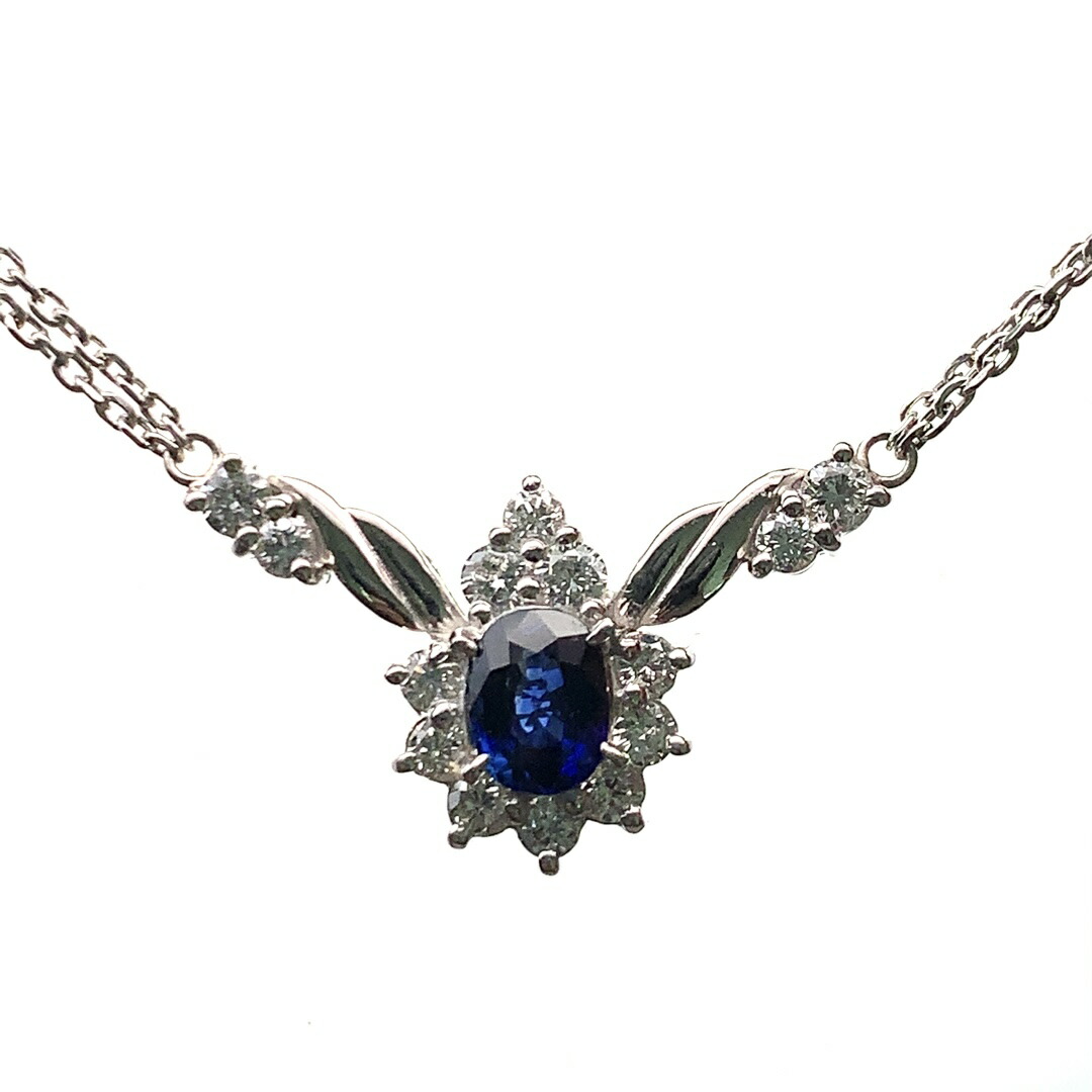 楽天市場】プラチナ(Pt900)ブルーサファイアペンダントトップ(0.97ct