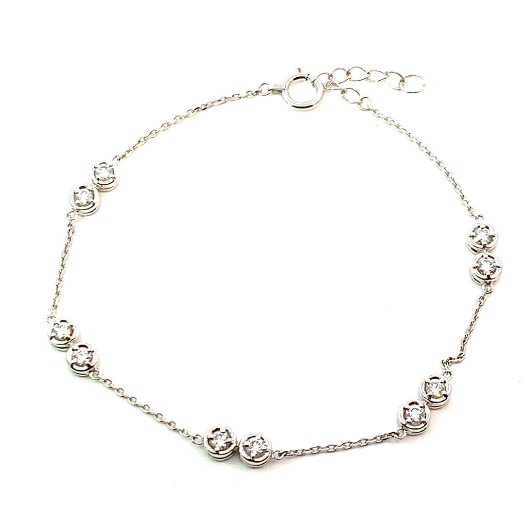0.50ct ダイヤモンド デザイン ブレスレット プラチナ 5.2g 18cm