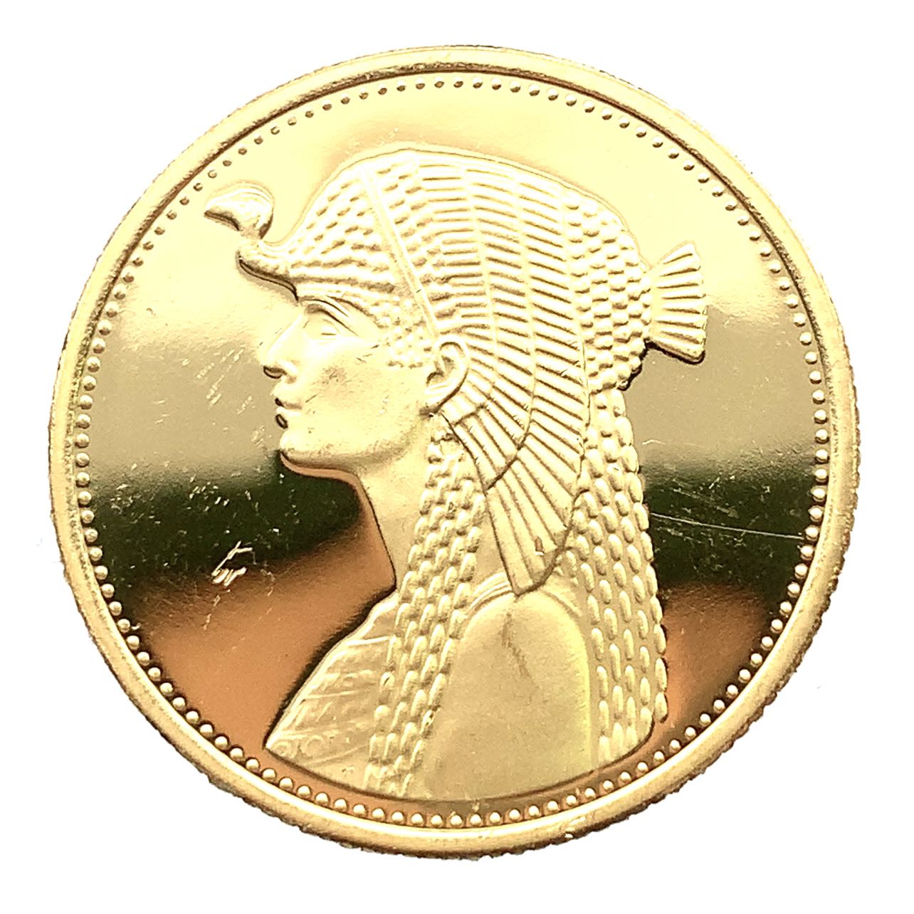 クレオパトラ金貨?エジプト 50ポンド 1993年 21.6金 8.5g イエローゴールド コレクション アンティークコイン Gold