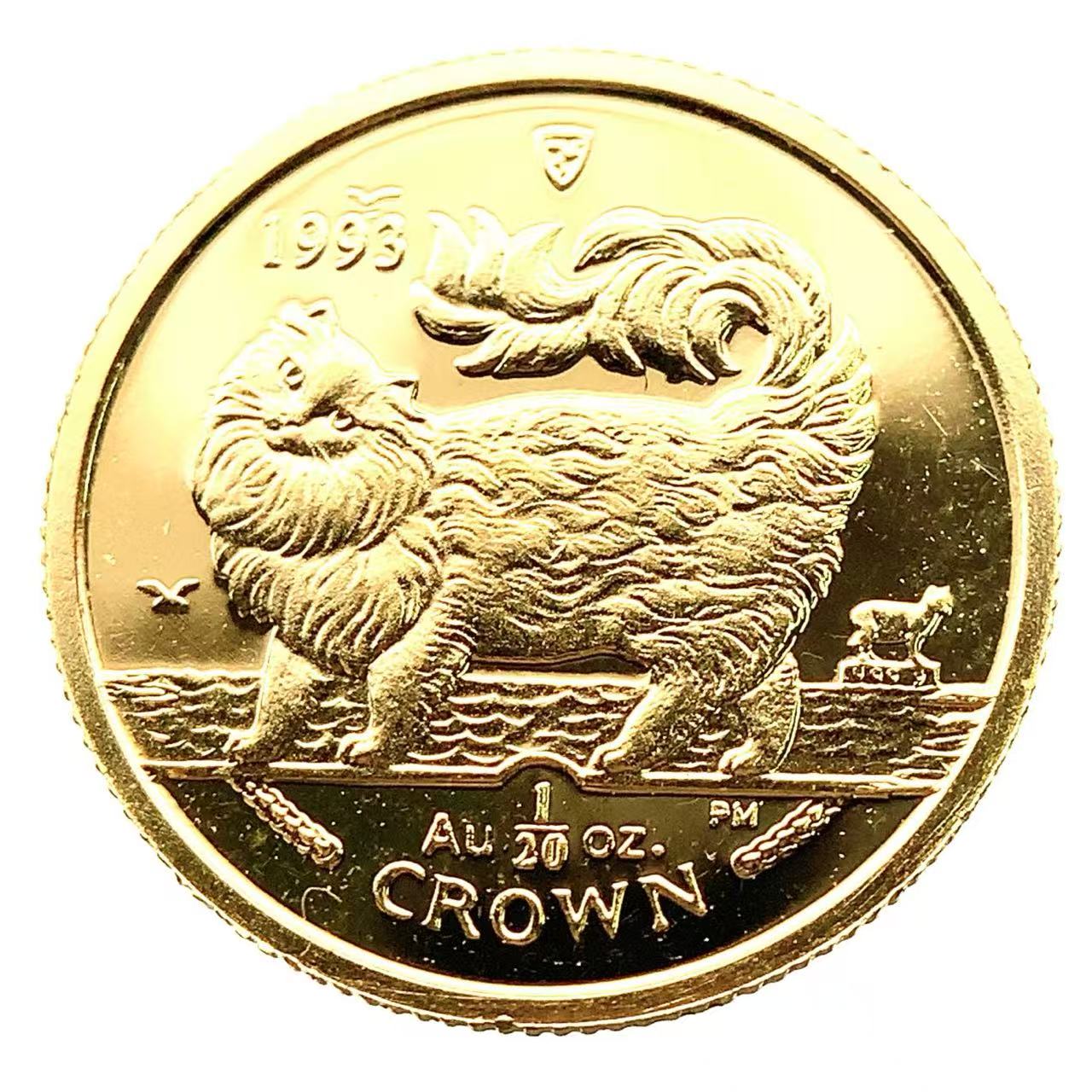マン島金貨 エリザベス女王 猫 1/20オンス 2008年 1.5g K24 純金 イエローゴールド コレクション Gold